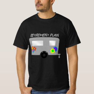T-shirt Plan de retraite Hippie Trailer