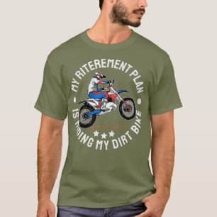 T-shirt Plan de retraite Je fais mon vélo droit MX drôle