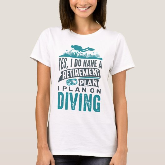 T-shirt Plan de retraite Plongée (Devant)