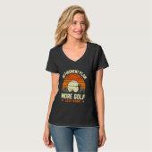 T-shirt Plan de retraite Plus de golf Moins de travail Tee (Devant entier)