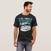 T-shirt Plan de retraite Pontoon (Devant entier)