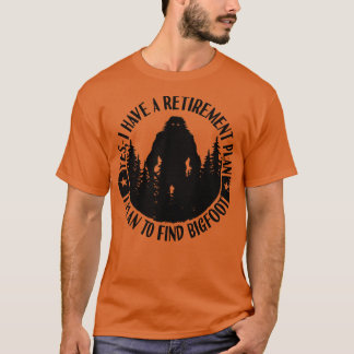 T-shirt Plan de retraite Silhouette Sasquatch