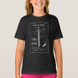 T-shirt Plan d'épée médiévale