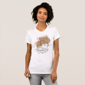 T-shirt Plan des éléphants de l'Ouganda (Devant entier)