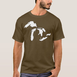 T-shirt Plan des Grands Lacs