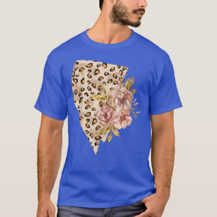 T-shirt Plan d'état du Leopard Nevada Las Vegas