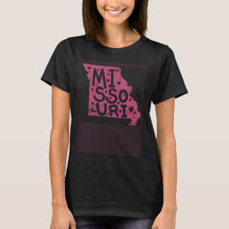 T-shirt Plan du Missouri Outline USA Amérique