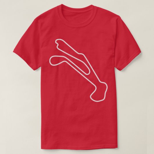 T-shirt Plan du parc automobile Barber (Design devant)