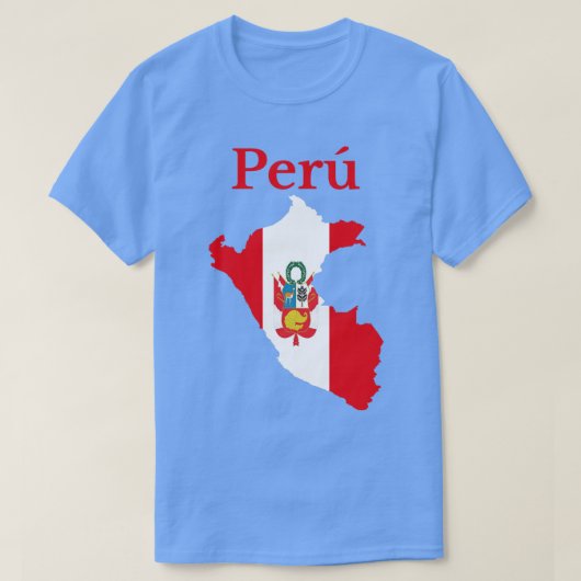 T-shirt Plan du Pérou (Design devant)