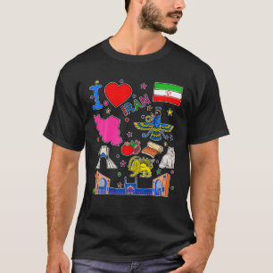 T-shirt Plan Iran, Culture Ic