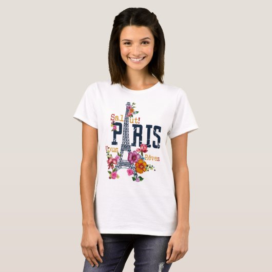 T-shirt plan paris  (Devant entier)