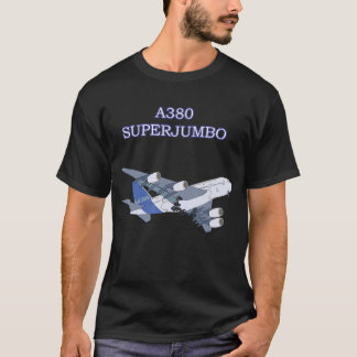 T-shirt Plan pour enfants adultes A380 Super Jumbo Avion