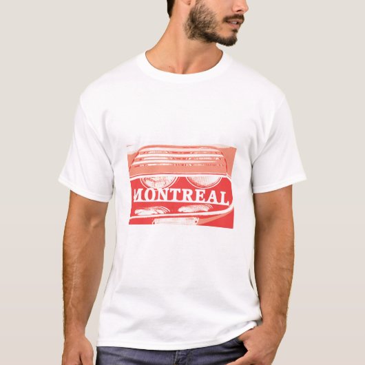 T-shirt Plan rapproché de phare de Montréal d'alpha avec (Devant)