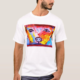 T-shirt Plan rapproché d'un bon chien