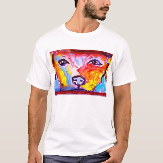 T-shirt Plan rapproché d'un bon chien (Devant)