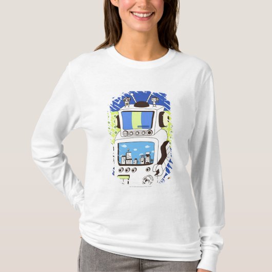 T-shirt Plan rapproché d'un robot (Devant)