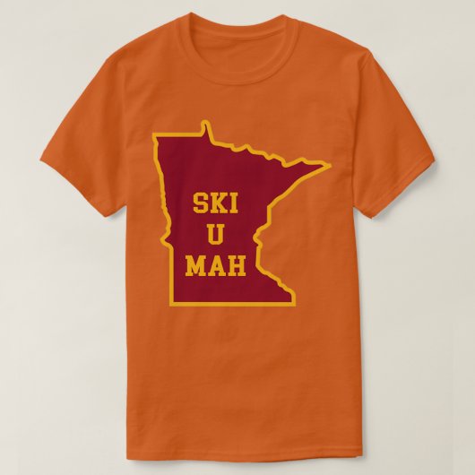 T-shirt Plan Ski U Mah MN (Design devant)