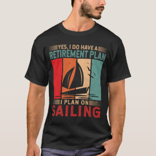 T-shirt Plan sur la navigation de plaisance Capitaine naut