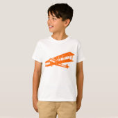 T-shirt Plan vintage - Orange (Devant entier)
