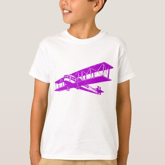 T-shirt Plan vintage - Violet (Devant)