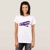 T-shirt Plan vintage - Violet profond (Devant entier)