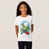 T-Shirt Planche à neige du Grinch (Devant entier)