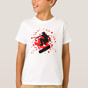 T-shirt planche à roulettes. bulles.