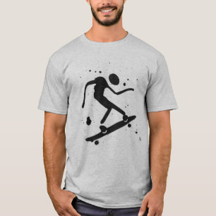 T-shirt Planche à roulettes graphique éclaboussée