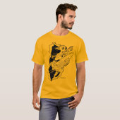 T-shirt Planche à roulettes propulsée par fusée (Devant entier)
