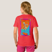 T-shirt Planche à roulettes squelette (Dos entier)