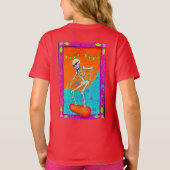 T-shirt Planche à roulettes squelette (Dos)