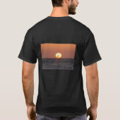 T-shirt planche à voile de coucher du soleil (Dos)