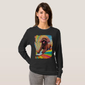 T-shirt Planche de caniche (Devant entier)