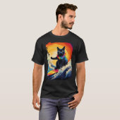 T-shirt Planche de paddle Black Cat (Devant entier)