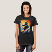 T-shirt Planche de paddle Black Cat (Devant entier)