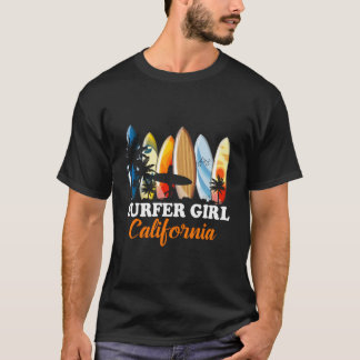 T-shirt Planche de surf Californie Plage Été