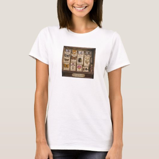 T-shirt Planche graphique de spécimens de papillon et de b (Devant)