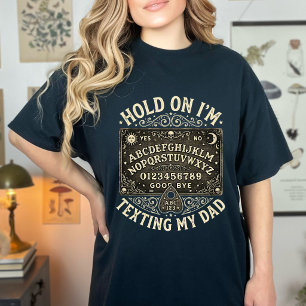 T-shirt Planche Ouija Drôle Papa Texting Rétro Humour Vint