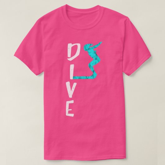 T-shirt Planche Plongée Planche Plongée Springboard Plongé (Design devant)