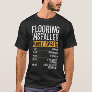 T-shirt Planchers Programme d'installation Tarifs horaires