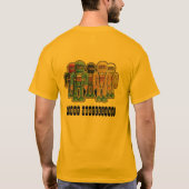 T-shirt Planches à roulettes de robot (Dos)