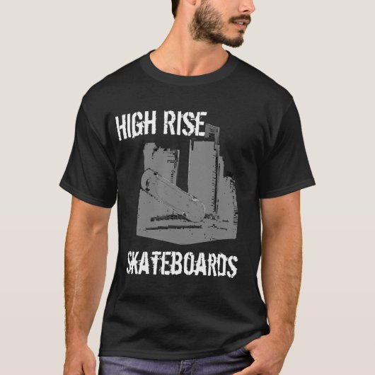 T-shirt Planches à roulettes élevées (Devant)