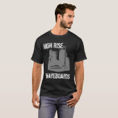 T-shirt Planches à roulettes élevées (Devant entier)