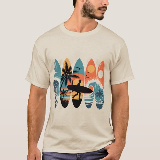 T-shirt Planches de surf (Devant)