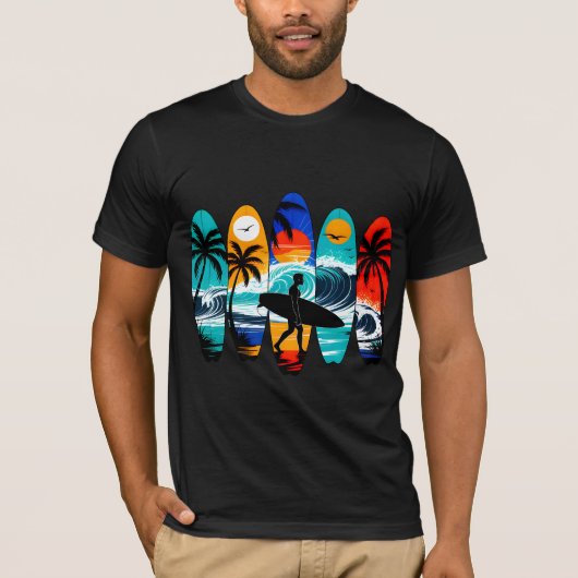 T-shirt Planches de surf (Devant)