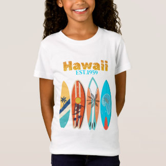 T-Shirt Planches de surf rétro Vintage Hawaii Ét. 1959