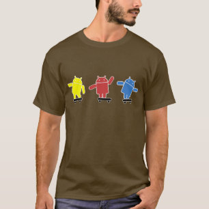 T-shirt Planchiste androïde coloré multi