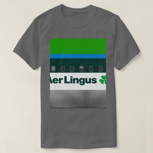 T-shirt Plane Aer Lingus 1980  (Design devant)