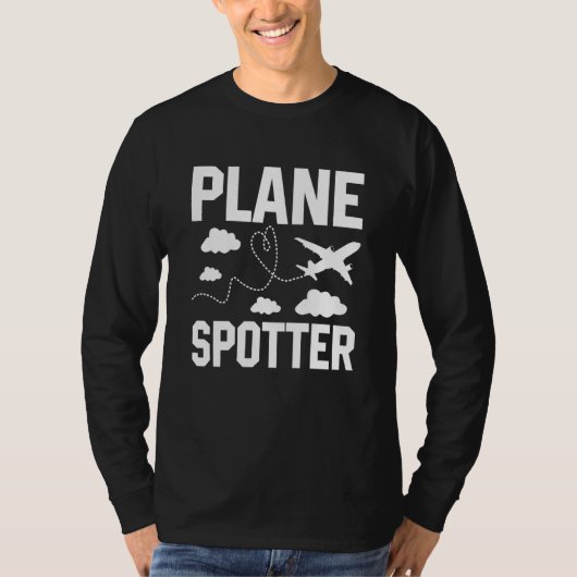 T-shirt Plane Spotter Pilot Airplane Plane Aviation  9 (Devant)