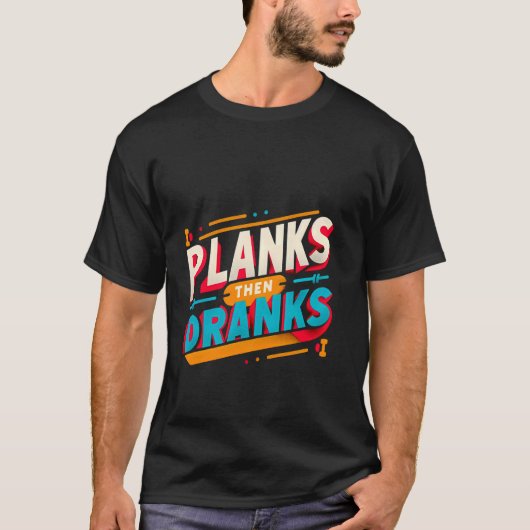 T-shirt Planes Puis Dragues — (Devant)